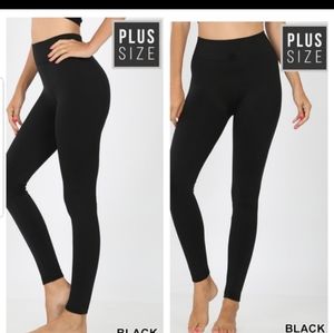 Leggings High Waist Tummy Control Seamless plus sz